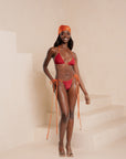 IZA ORANGE Reversible Bikini Top