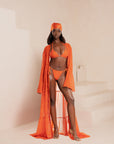 IZA ORANGE Reversible Bikini Top