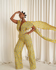 LILY African print infinity jumpsuit (3 LENGTH)