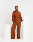 BROWN QUEEN Plush fleece JOGGER Set