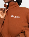 BROWN QUEEN Plush fleece JOGGER Set