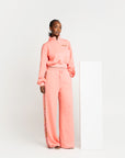 CORAL QUEEN Plush fleece JOGGER Set