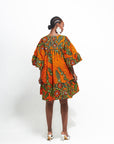 OYIN African Print Tiered Mini Dress