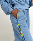 DENIM BLUE QUEEN Plush fleece JOGGER Set