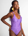 IZA ROUND NECK ONE PIECE SWIMSUIT