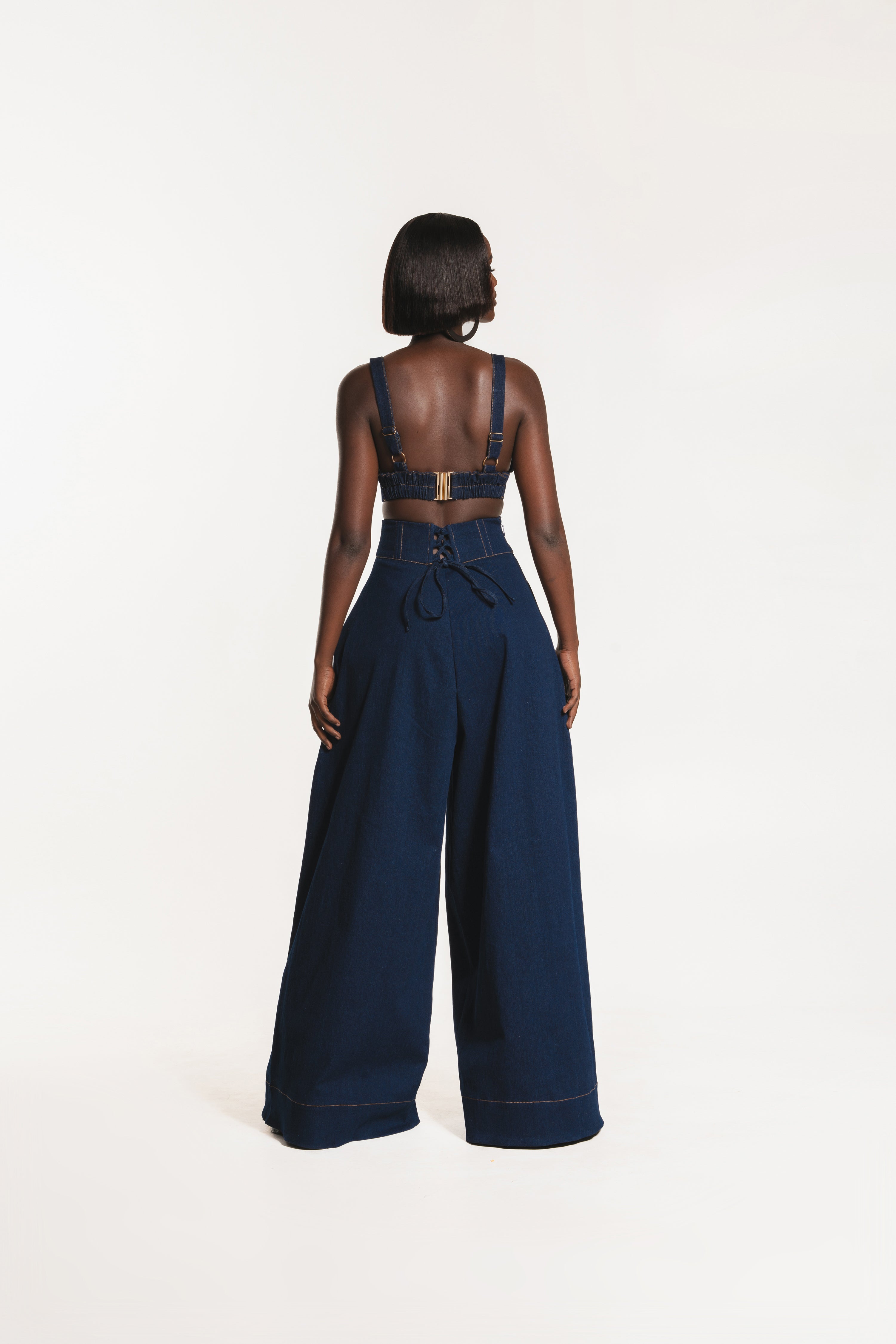 KIARA Denim Wide Leg Pants