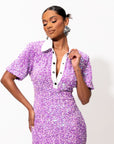 DAYA Sequin Mini Dress in ALEXANDRITE