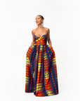 RONKE African print Maxi Infinity dress