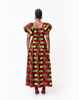 NAYA African print smocked body maxi dress