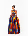 RONKE African print Maxi Infinity dress