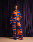 TOMIE African print long sleeve jumpsuit