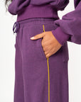 PURPLE Plush fleece Sweatpants