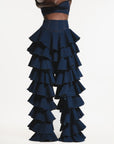 Denim DARIA Ruffle Pants