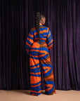 TOMIE African print long sleeve jumpsuit