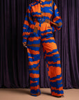 TOMIE African print long sleeve jumpsuit