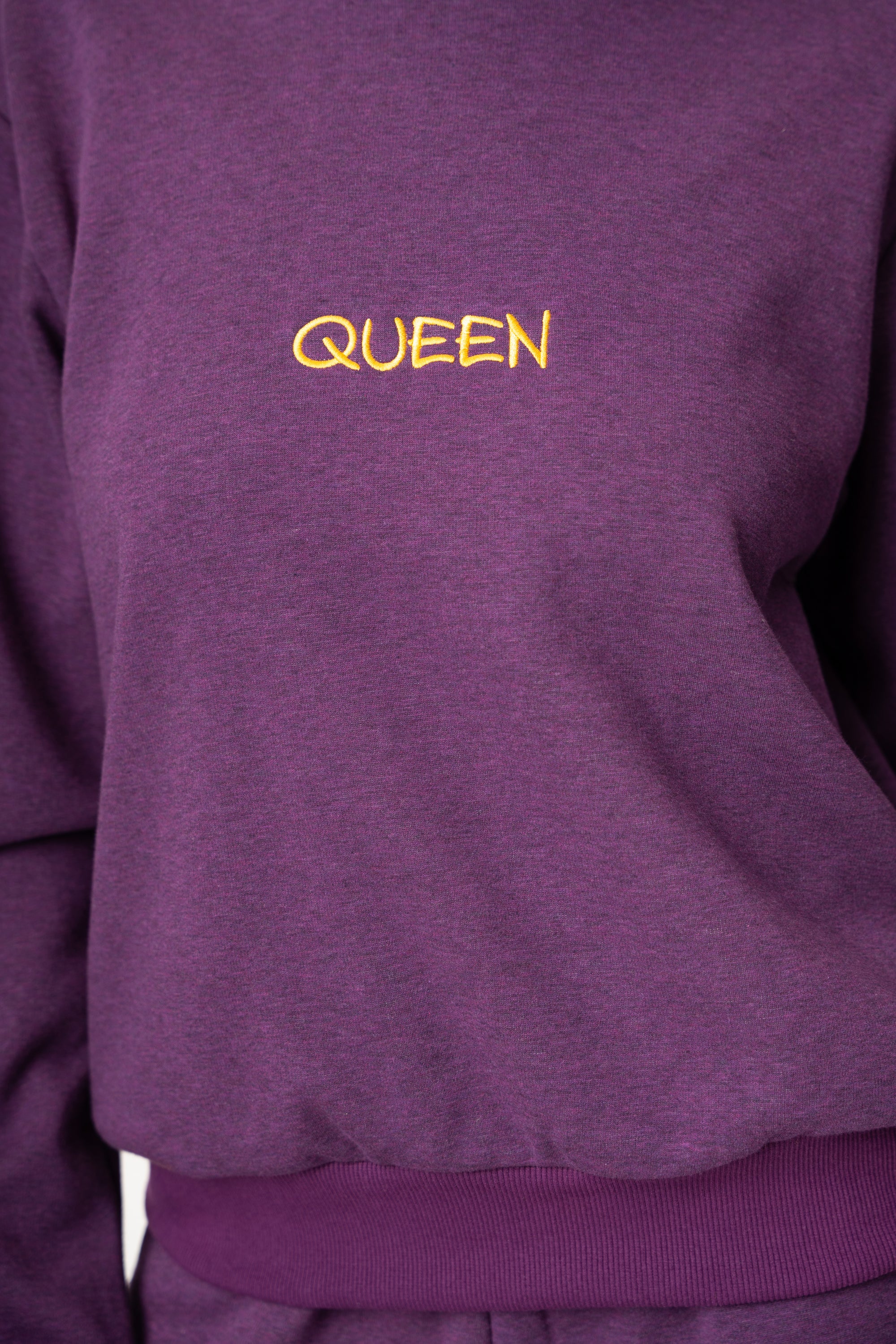 PURPLE QUEEN Plush fleece Sweatshirt