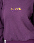 PURPLE QUEEN Plush fleece Sweatshirt