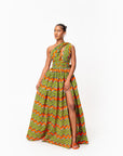 TANI African print Maxi Infinity dress