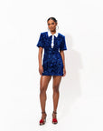 DAYA Sequin Mini Dress in SAPPHIRE