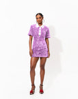 DAYA Sequin Mini Dress in ALEXANDRITE