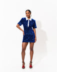 DAYA Sequin Mini Dress in SAPPHIRE