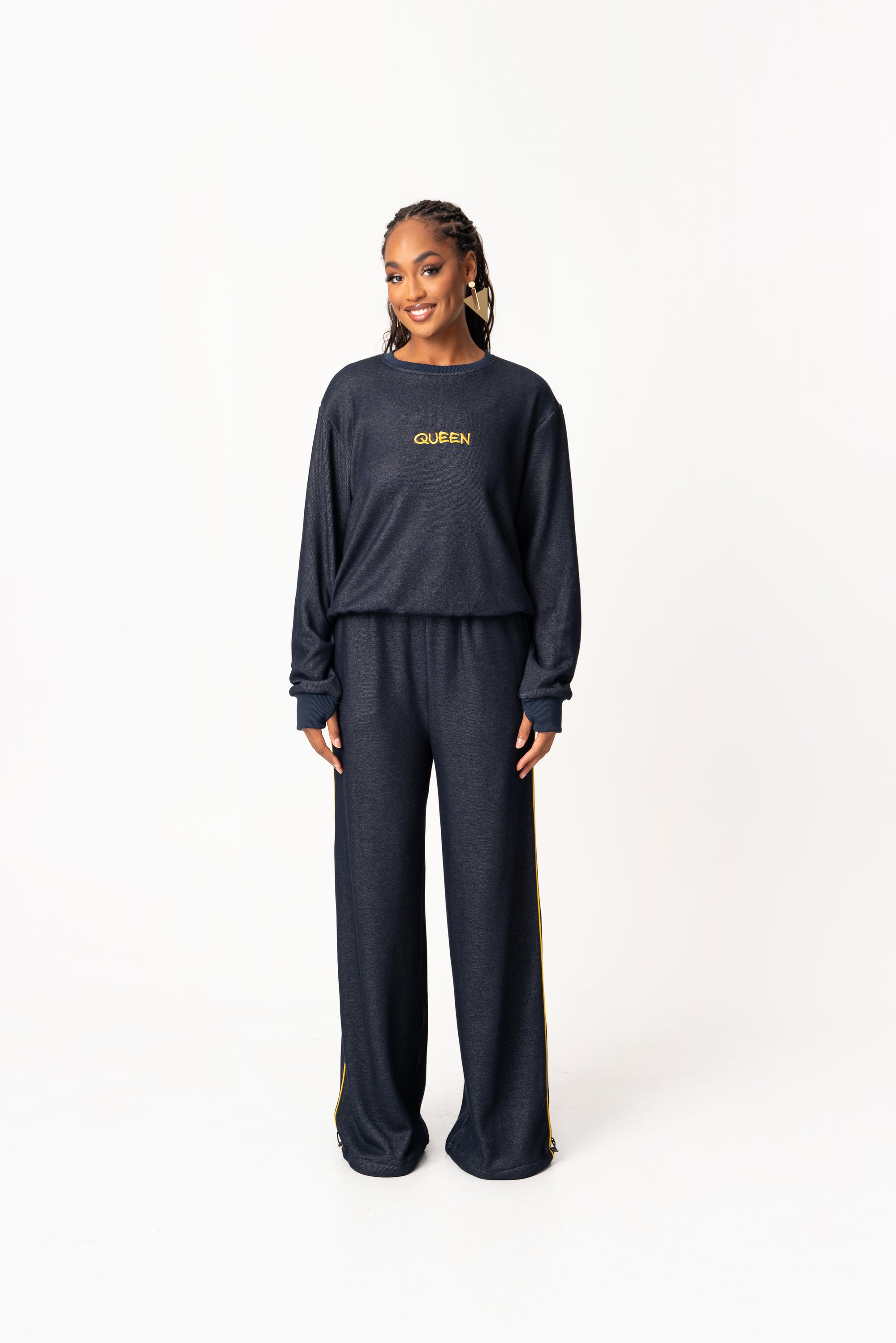 GRAPHITE QUEEN Plush fleece Sweatshirt