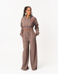 ASH BROWN Plush fleece Sweatpants