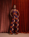 DORA African Print high waist trousers (3 LENGTH)