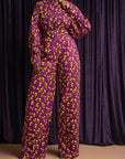 REMA African print long sleeve jumpsuit