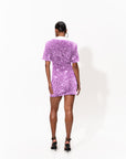 DAYA Sequin Mini Dress in ALEXANDRITE