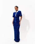 DAYA Sequin Maxi Dress in SAPPHIRE