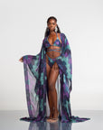 ZURI LONG KAFTAN CHIFFON KIMONO