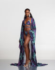 ZURI LONG KAFTAN CHIFFON KIMONO