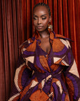 DORA African Print Trench Jacket