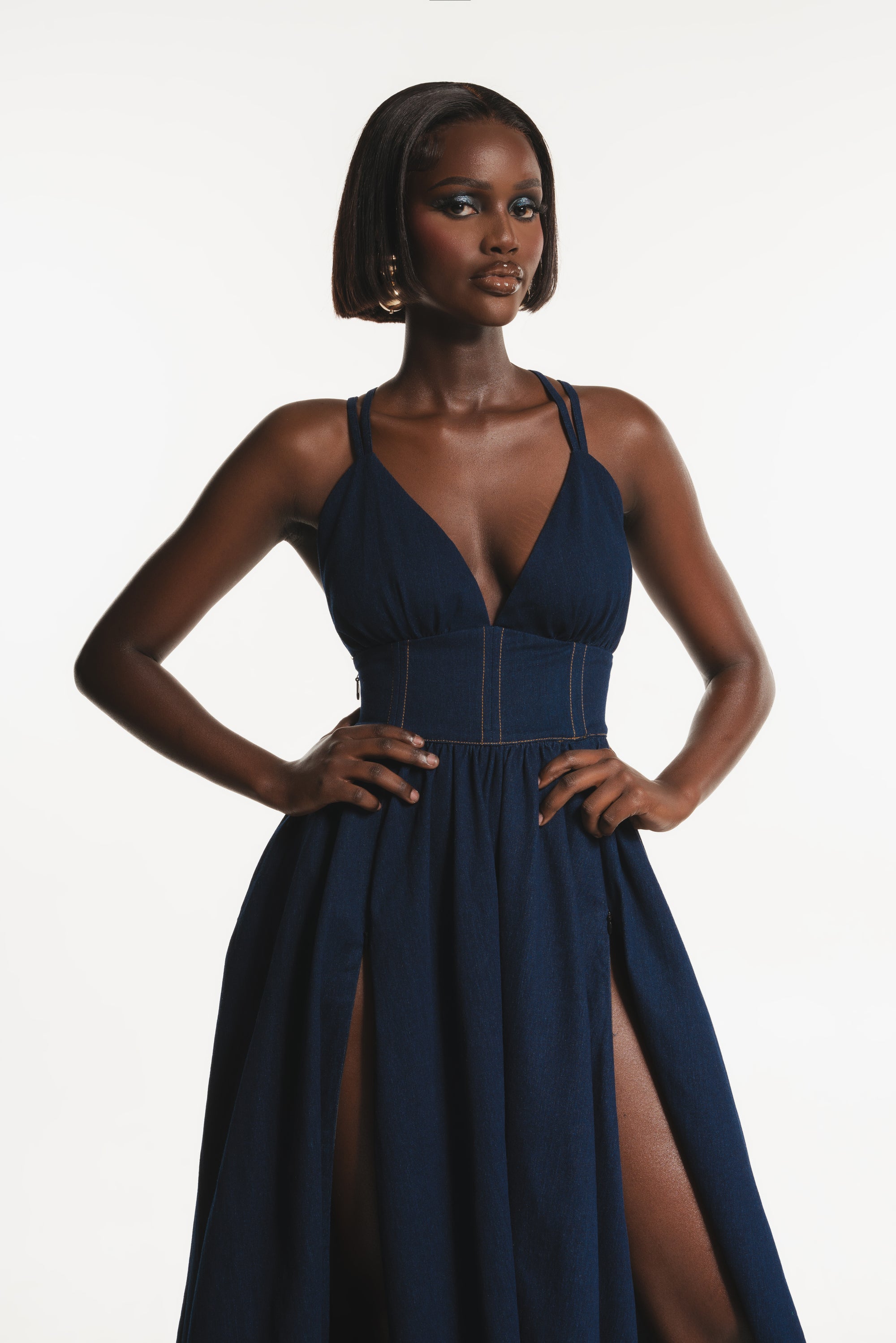 Denim ADELE Maxi Dress