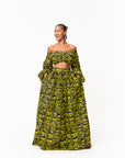 CHIMA African Print Maxi Skirt