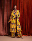 MOYIN African Print Trench Jacket