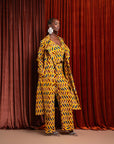 MOYIN African Print Trench Jacket