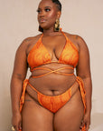 IZA ORANGE Reversible Bikini Bottom