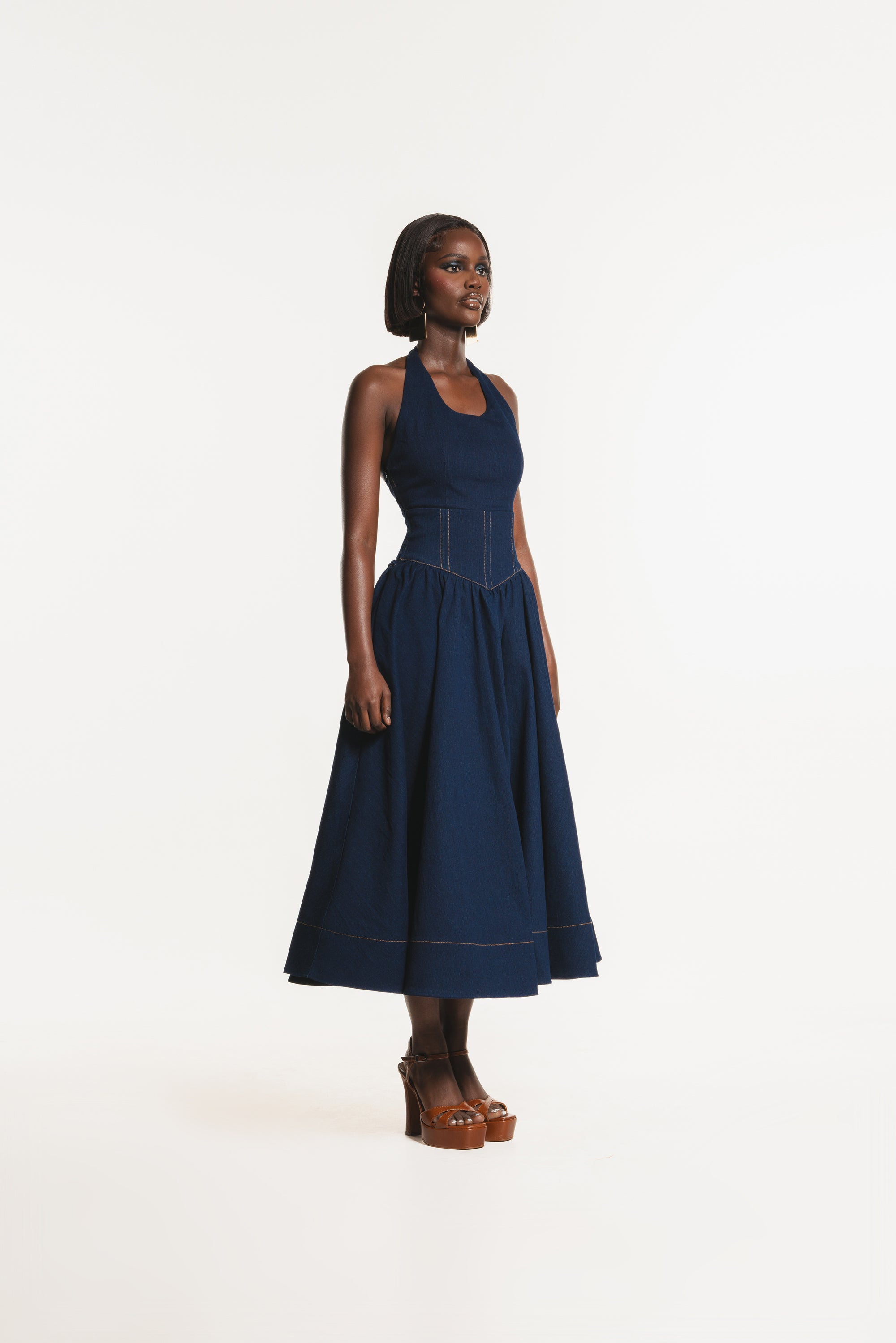 Denim DIANE Midi Dress