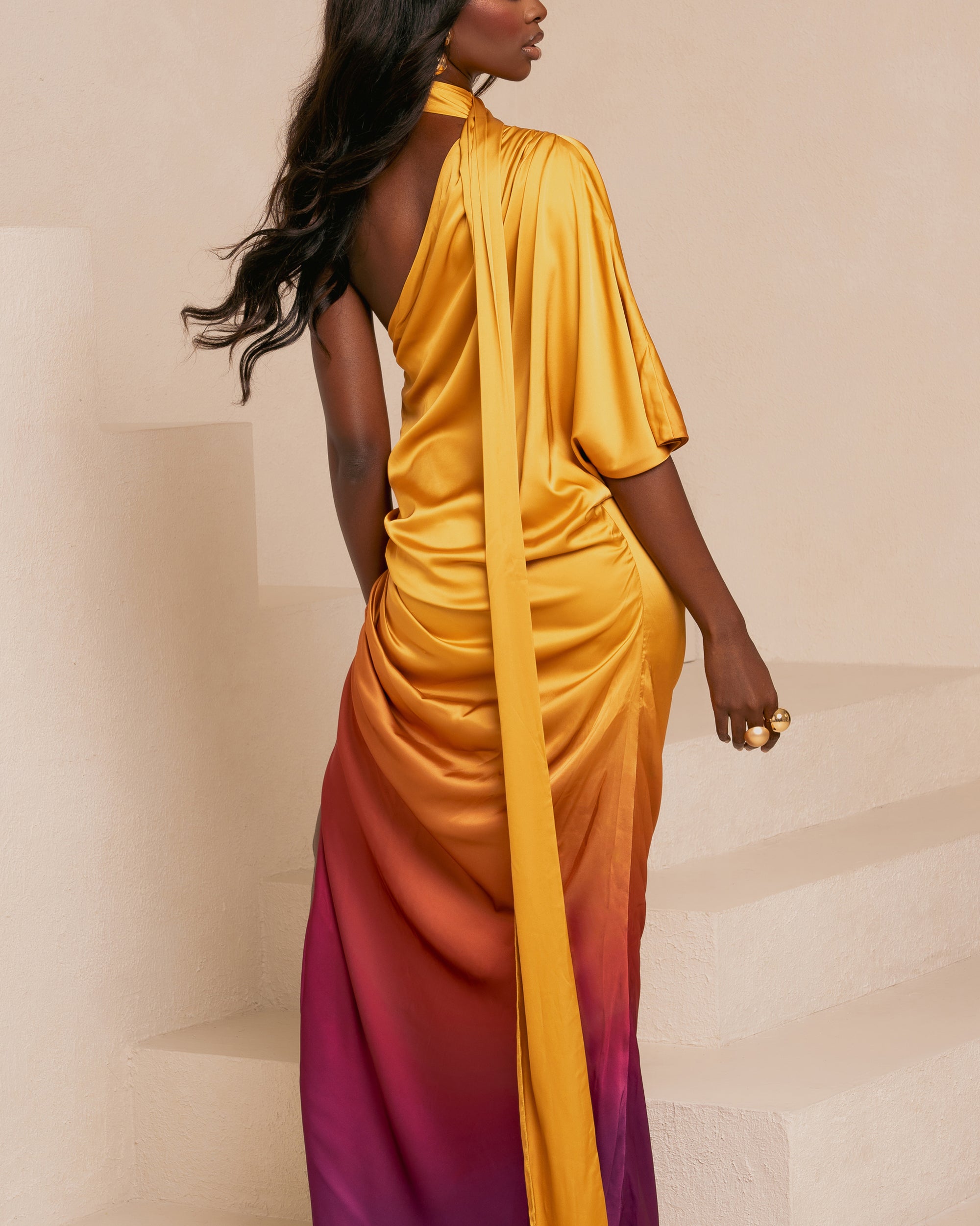 SOL DRAPE MAXI DRESS