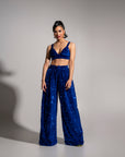 LIZA Sequin Pants in SAPPHIRE