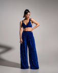 LIZA Sequin Pants in SAPPHIRE