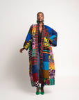 NANA PATCHWORK African Print LONG Kimono