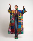 NANA PATCHWORK African Print LONG Kimono