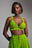 LIZA Sequin Bra Top in OLIVINE