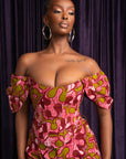 OGE African Print Corset Top