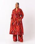 AFE African Print Trench Jacket