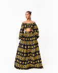 MAKENA African Print Maxi Skirt