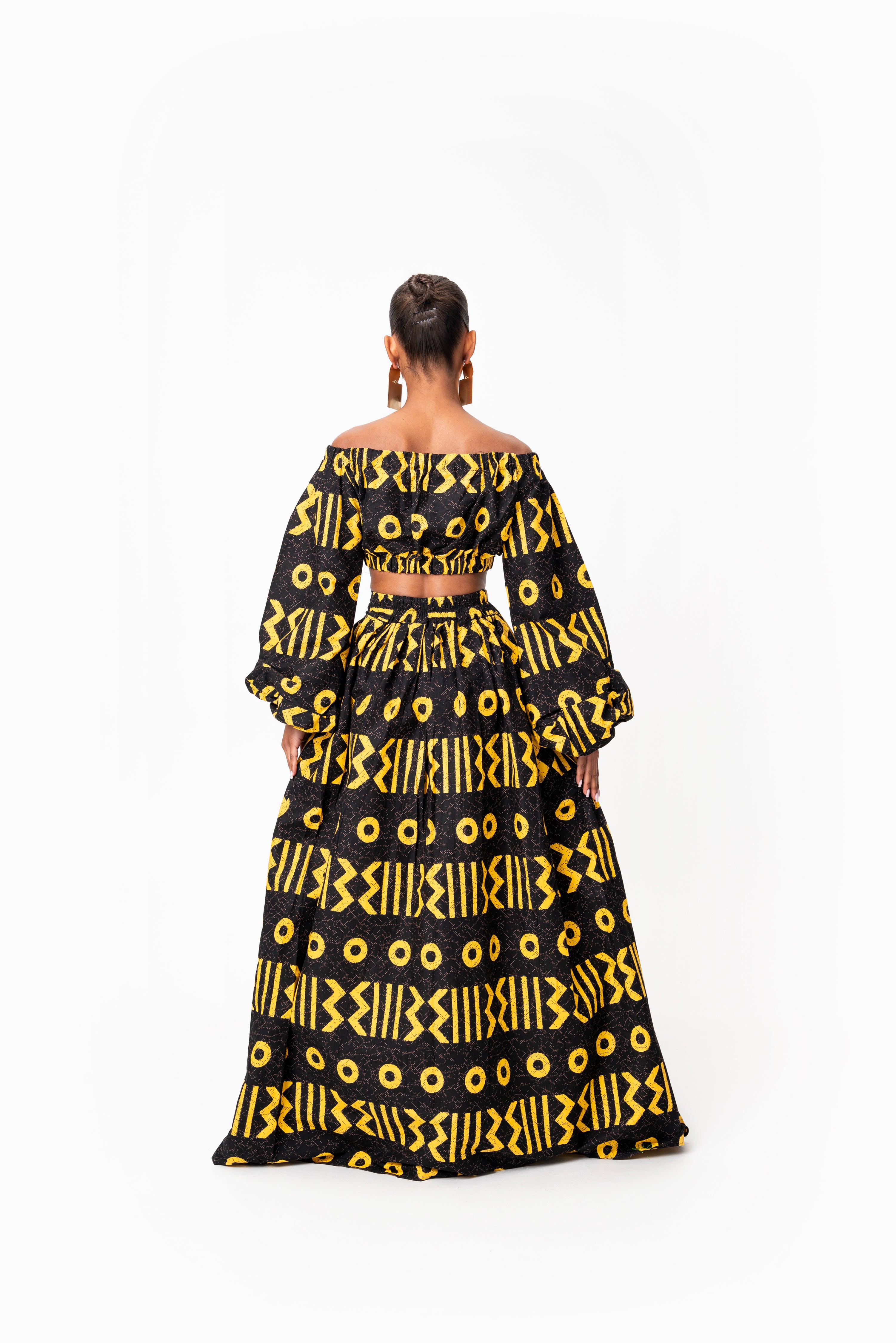 MAKENA African Print Maxi Skirt